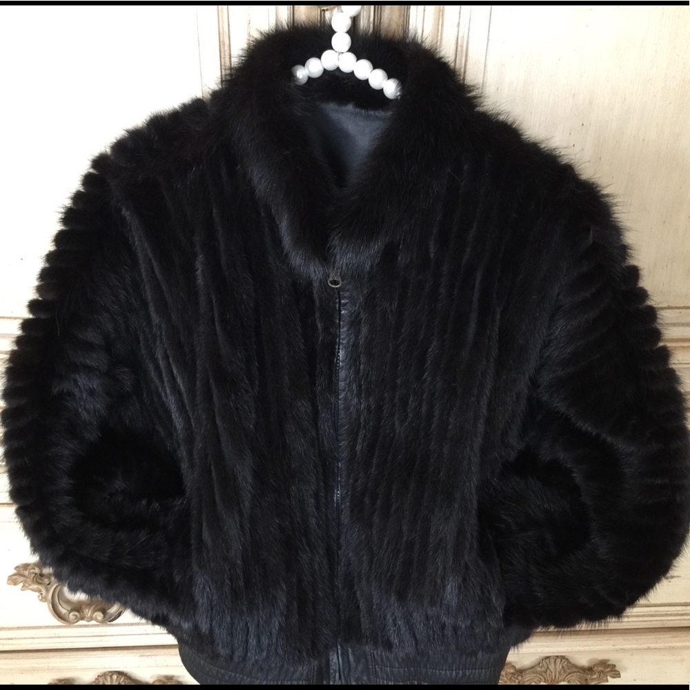 MINK BOMBER JACKET